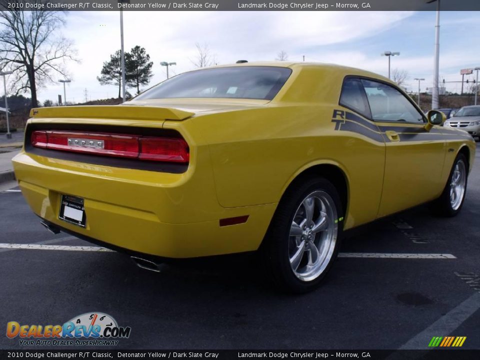 2010 Dodge Challenger R/T Classic Detonator Yellow / Dark Slate Gray Photo #3