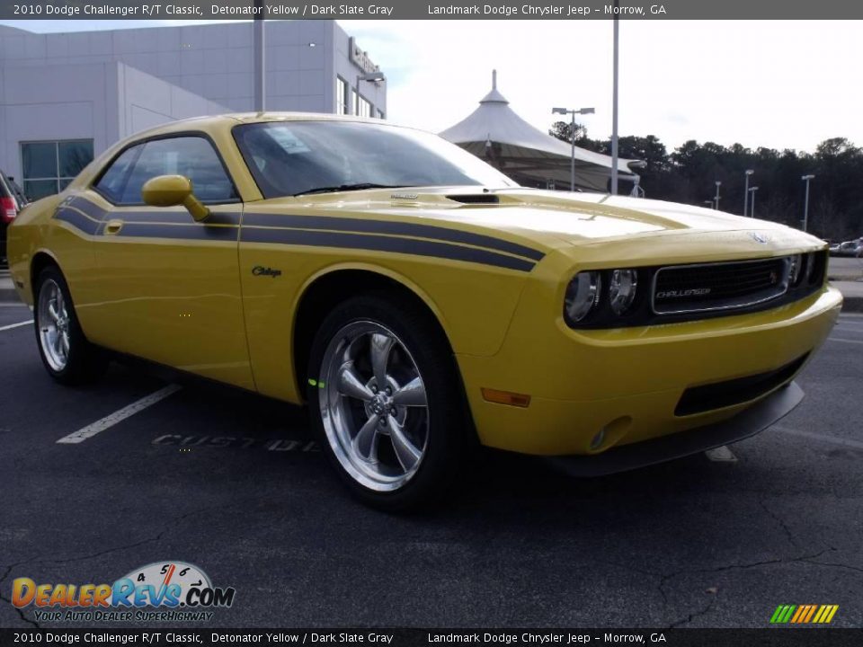 2010 Dodge Challenger R/T Classic Detonator Yellow / Dark Slate Gray Photo #4