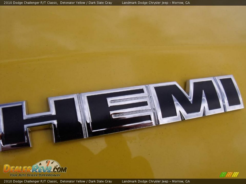 2010 Dodge Challenger R/T Classic Detonator Yellow / Dark Slate Gray Photo #6