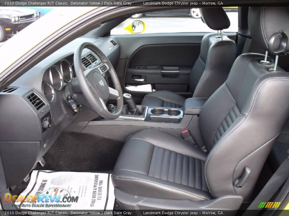 2010 Dodge Challenger R/T Classic Detonator Yellow / Dark Slate Gray Photo #7