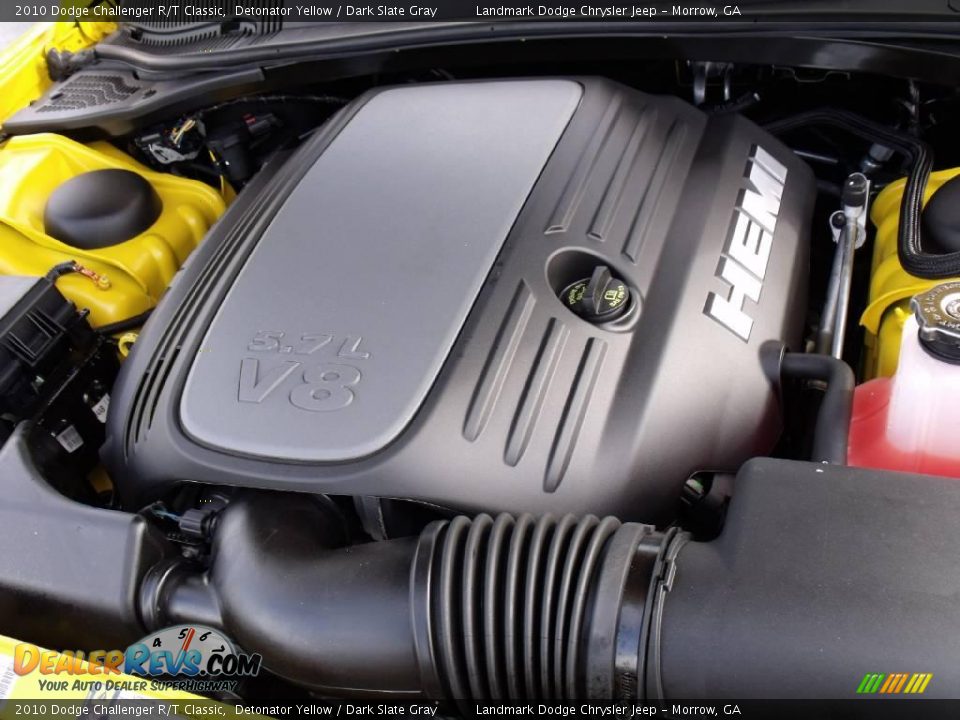 2010 Dodge Challenger R/T Classic Detonator Yellow / Dark Slate Gray Photo #13
