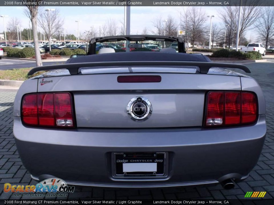 2008 Ford Mustang GT Premium Convertible Vapor Silver Metallic / Light Graphite Photo #4