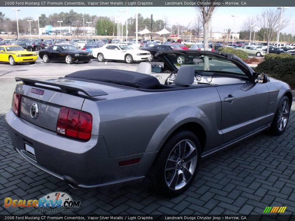 2008 Ford Mustang GT Premium Convertible Vapor Silver Metallic / Light Graphite Photo #5
