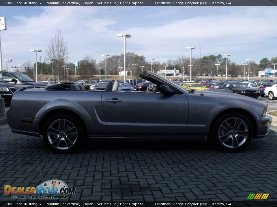 2008 Ford Mustang GT Premium Convertible Vapor Silver Metallic / Light Graphite Photo #6