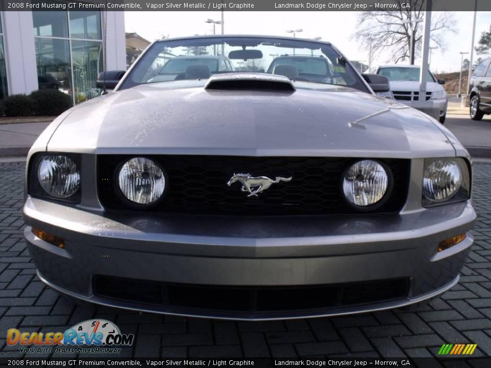 2008 Ford Mustang GT Premium Convertible Vapor Silver Metallic / Light Graphite Photo #8