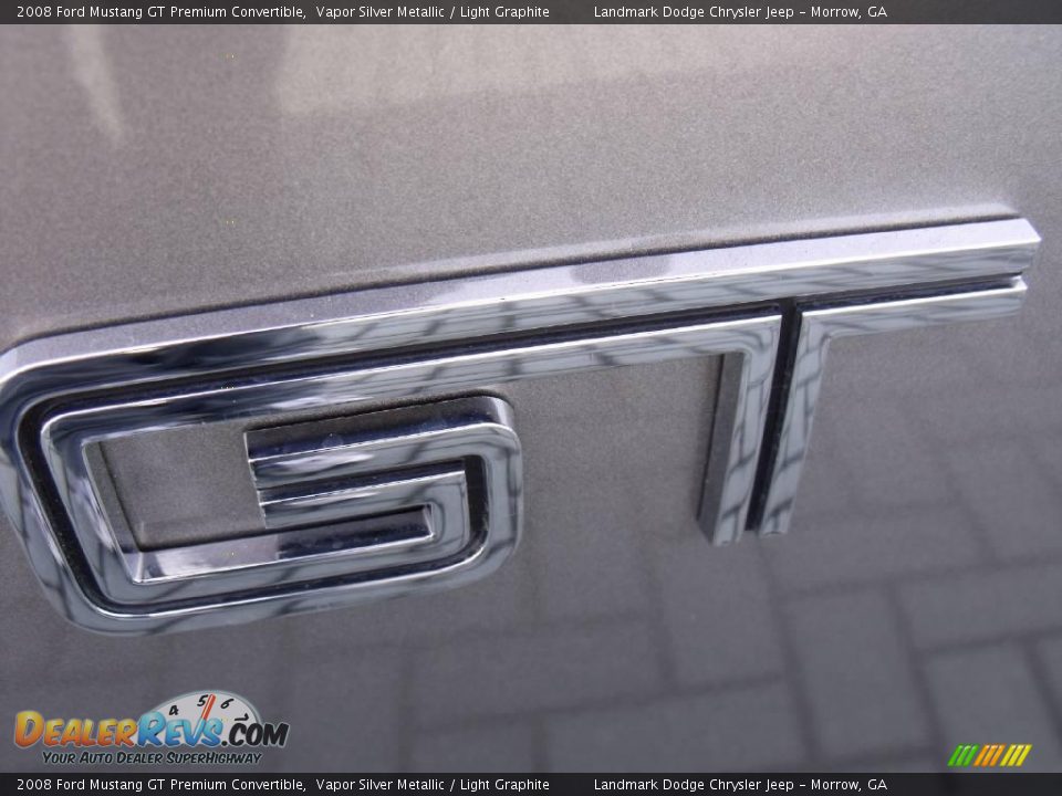 2008 Ford Mustang GT Premium Convertible Vapor Silver Metallic / Light Graphite Photo #10