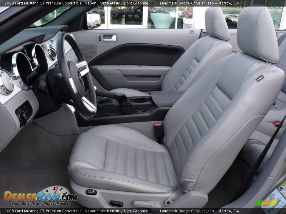 2008 Ford Mustang GT Premium Convertible Vapor Silver Metallic / Light Graphite Photo #11