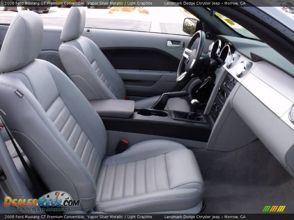 2008 Ford Mustang GT Premium Convertible Vapor Silver Metallic / Light Graphite Photo #14