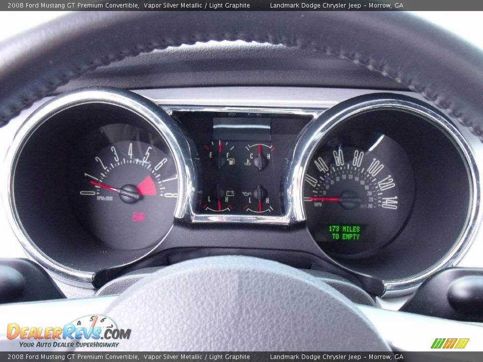 2008 Ford Mustang GT Premium Convertible Vapor Silver Metallic / Light Graphite Photo #21