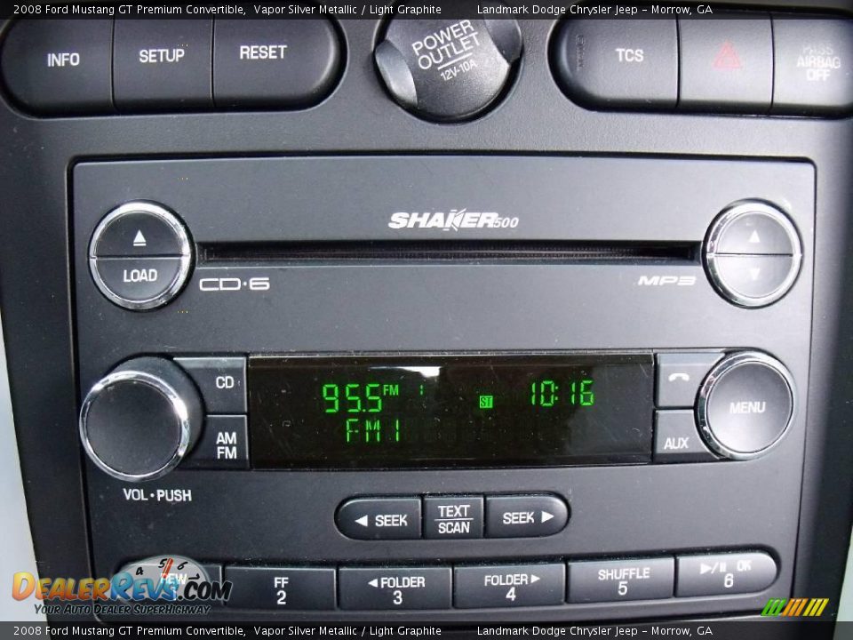 2008 Ford Mustang GT Premium Convertible Vapor Silver Metallic / Light Graphite Photo #22
