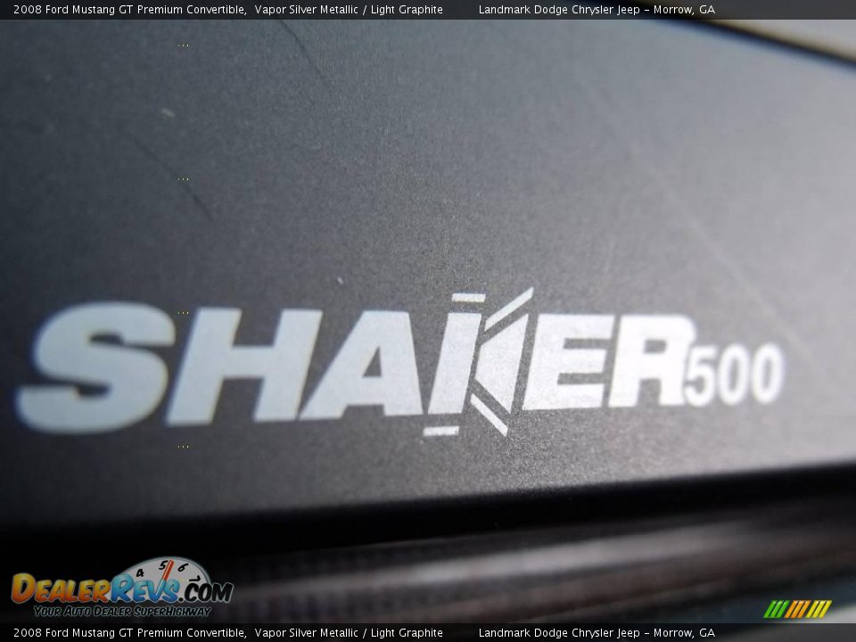 2008 Ford Mustang GT Premium Convertible Vapor Silver Metallic / Light Graphite Photo #23