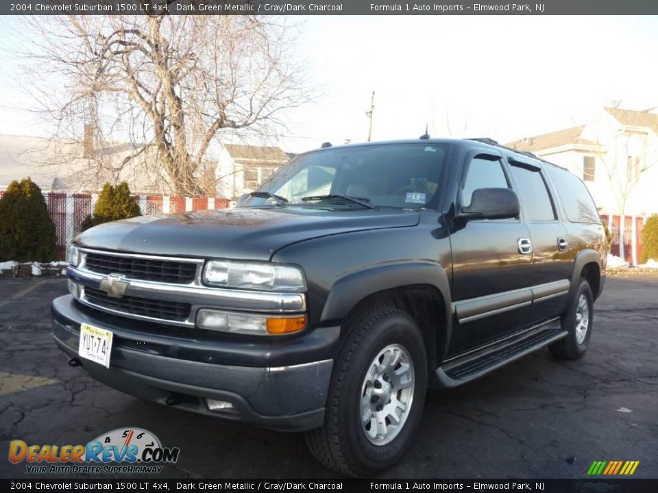 2004 Chevrolet Suburban 1500 LT 4x4 Dark Green Metallic / Gray/Dark Charcoal Photo #1
