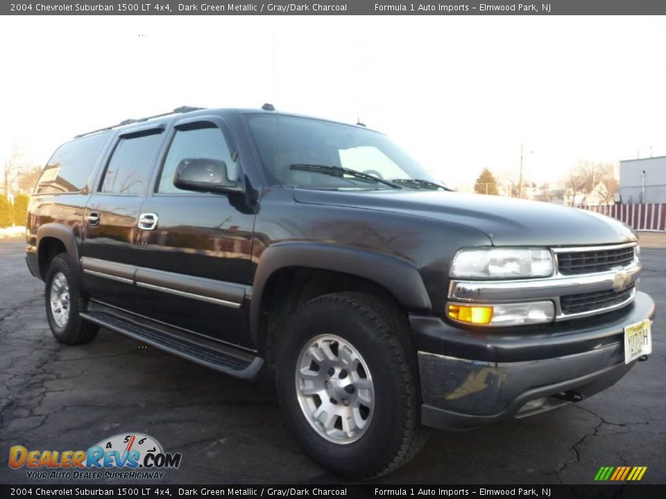 2004 Chevrolet Suburban 1500 LT 4x4 Dark Green Metallic / Gray/Dark Charcoal Photo #2