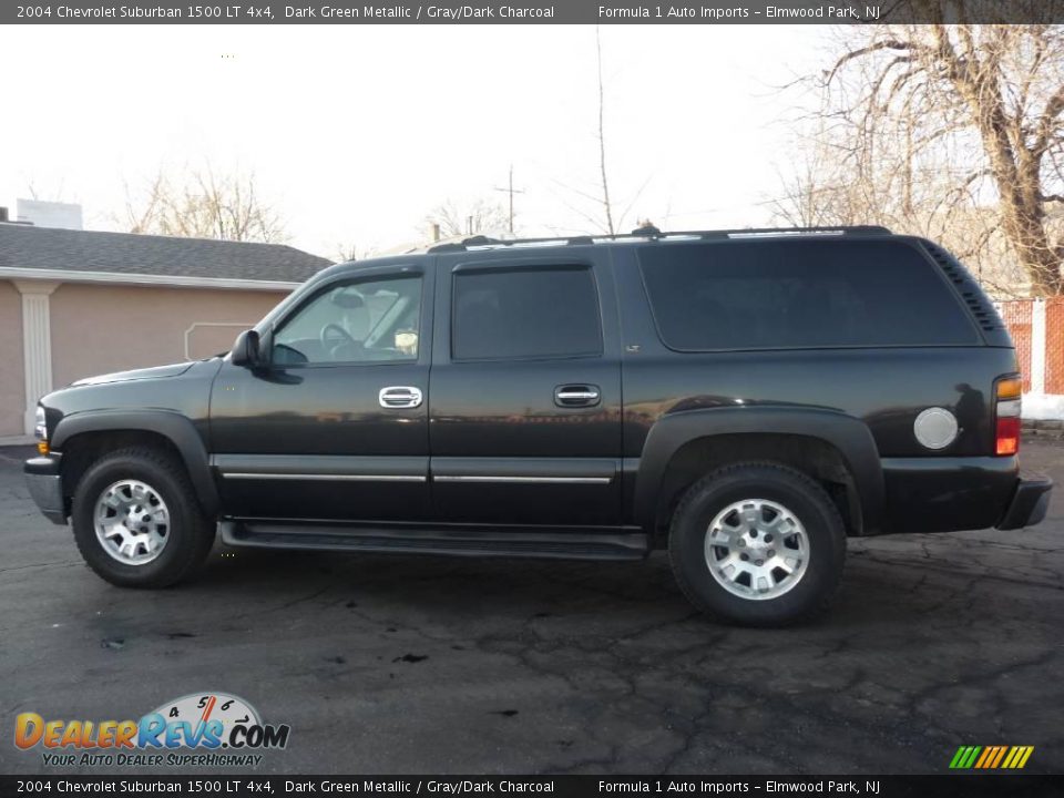 2004 Chevrolet Suburban 1500 LT 4x4 Dark Green Metallic / Gray/Dark Charcoal Photo #7