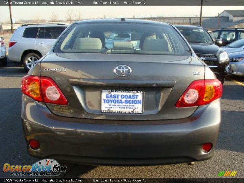 2010 Toyota Corolla LE Magnetic Gray Metallic / Ash Photo #4