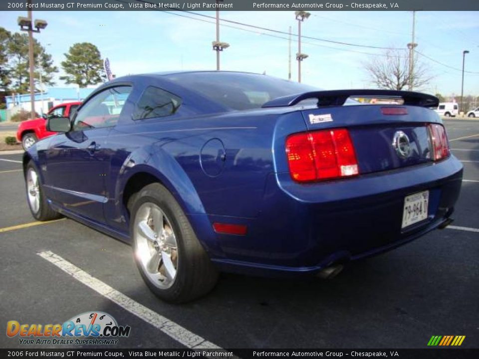 2006 Ford Mustang GT Premium Coupe Vista Blue Metallic / Light Parchment Photo #3