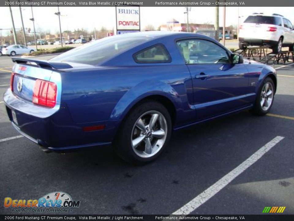 2006 Ford Mustang GT Premium Coupe Vista Blue Metallic / Light Parchment Photo #5