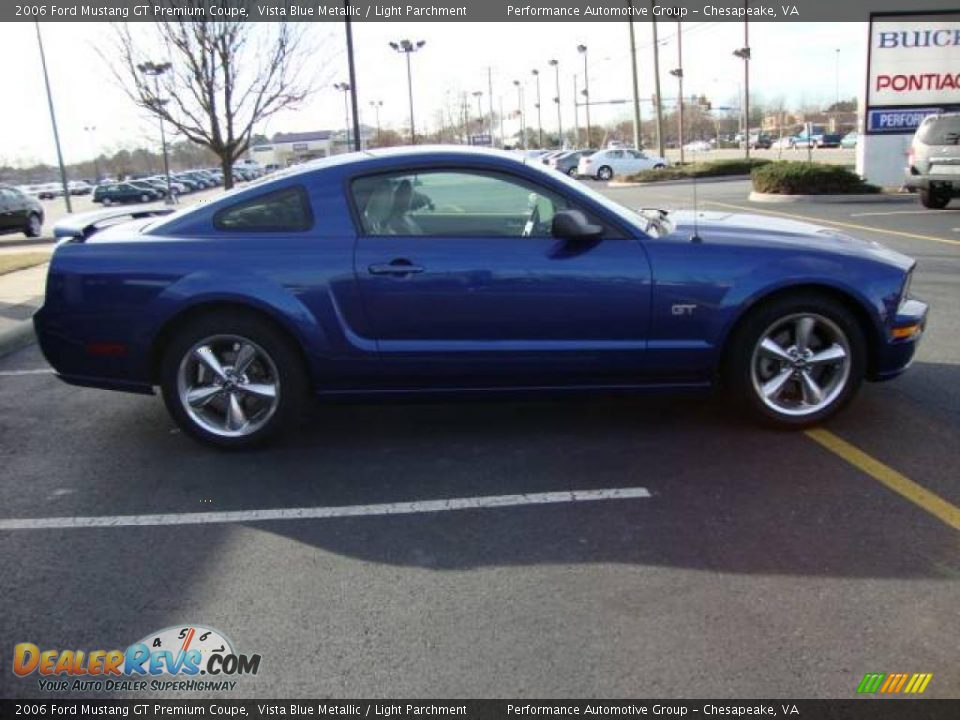 2006 Ford Mustang GT Premium Coupe Vista Blue Metallic / Light Parchment Photo #6