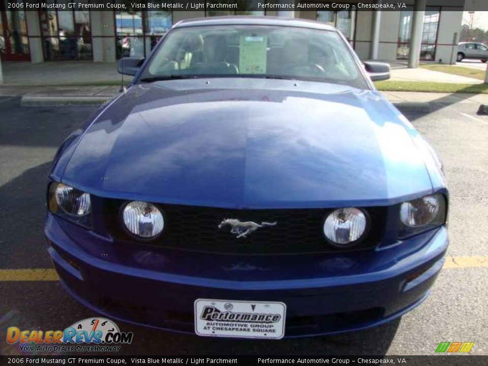 2006 Ford Mustang GT Premium Coupe Vista Blue Metallic / Light Parchment Photo #8
