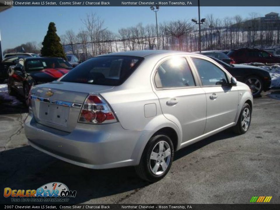 2007 Chevrolet Aveo LS Sedan Cosmic Silver / Charcoal Black Photo #3