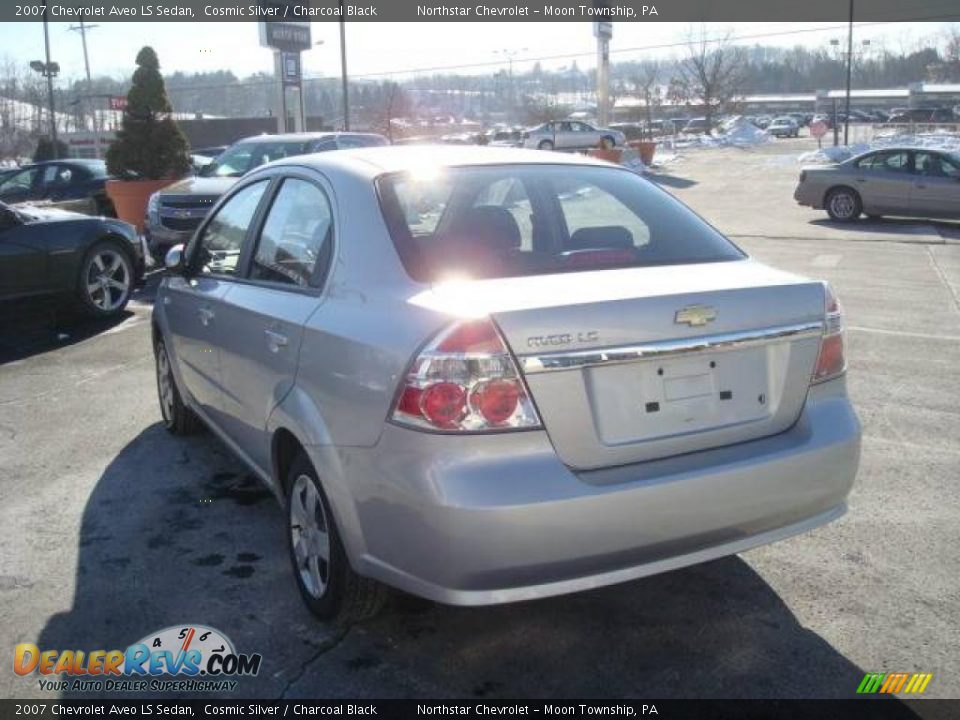 2007 Chevrolet Aveo LS Sedan Cosmic Silver / Charcoal Black Photo #5