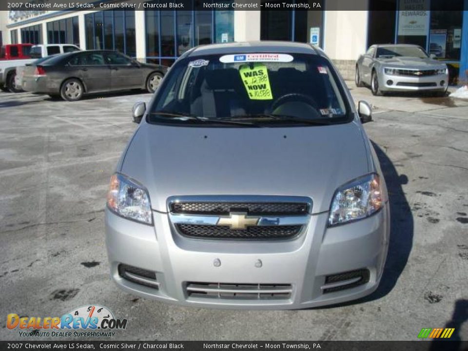 2007 Chevrolet Aveo LS Sedan Cosmic Silver / Charcoal Black Photo #8