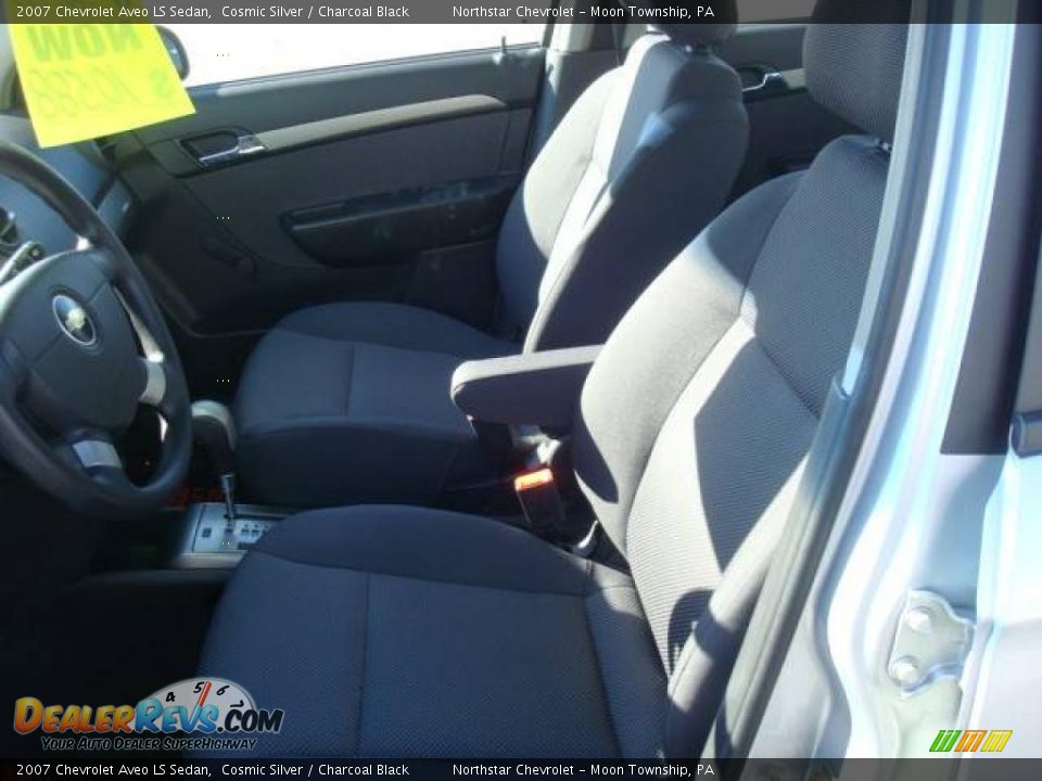 2007 Chevrolet Aveo LS Sedan Cosmic Silver / Charcoal Black Photo #10