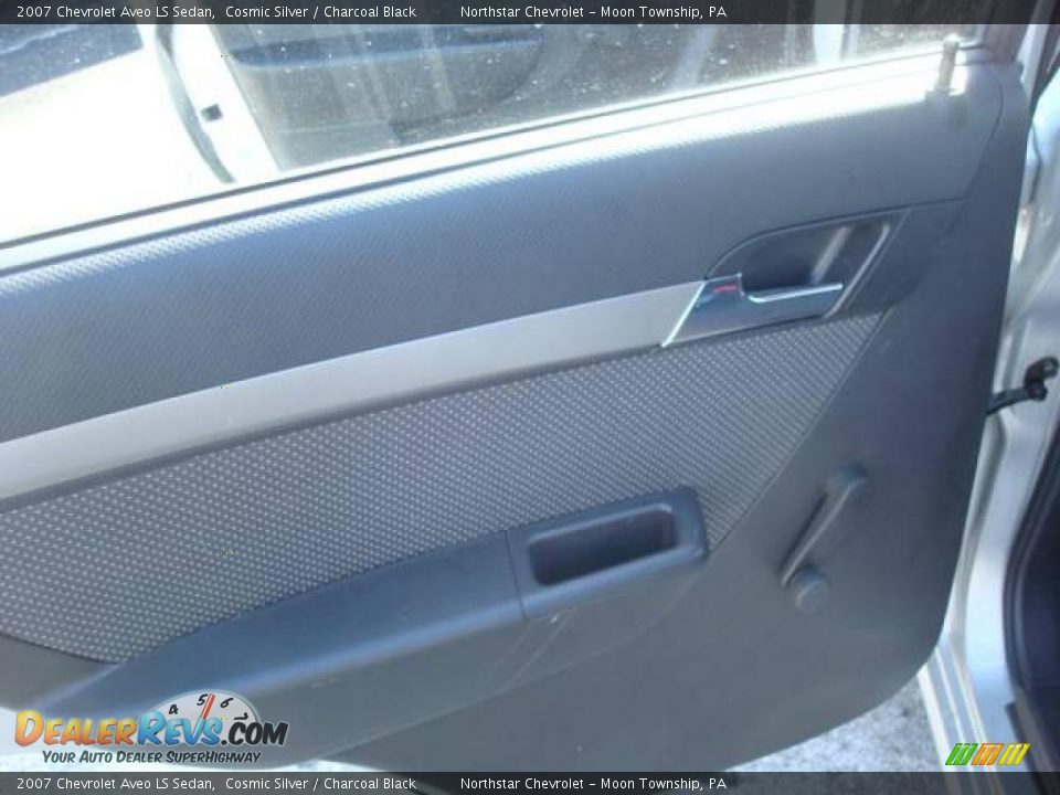 2007 Chevrolet Aveo LS Sedan Cosmic Silver / Charcoal Black Photo #13