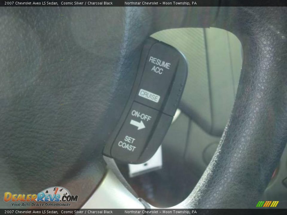 2007 Chevrolet Aveo LS Sedan Cosmic Silver / Charcoal Black Photo #16
