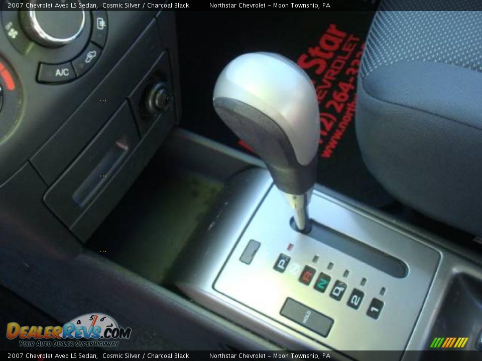 2007 Chevrolet Aveo LS Sedan Cosmic Silver / Charcoal Black Photo #17