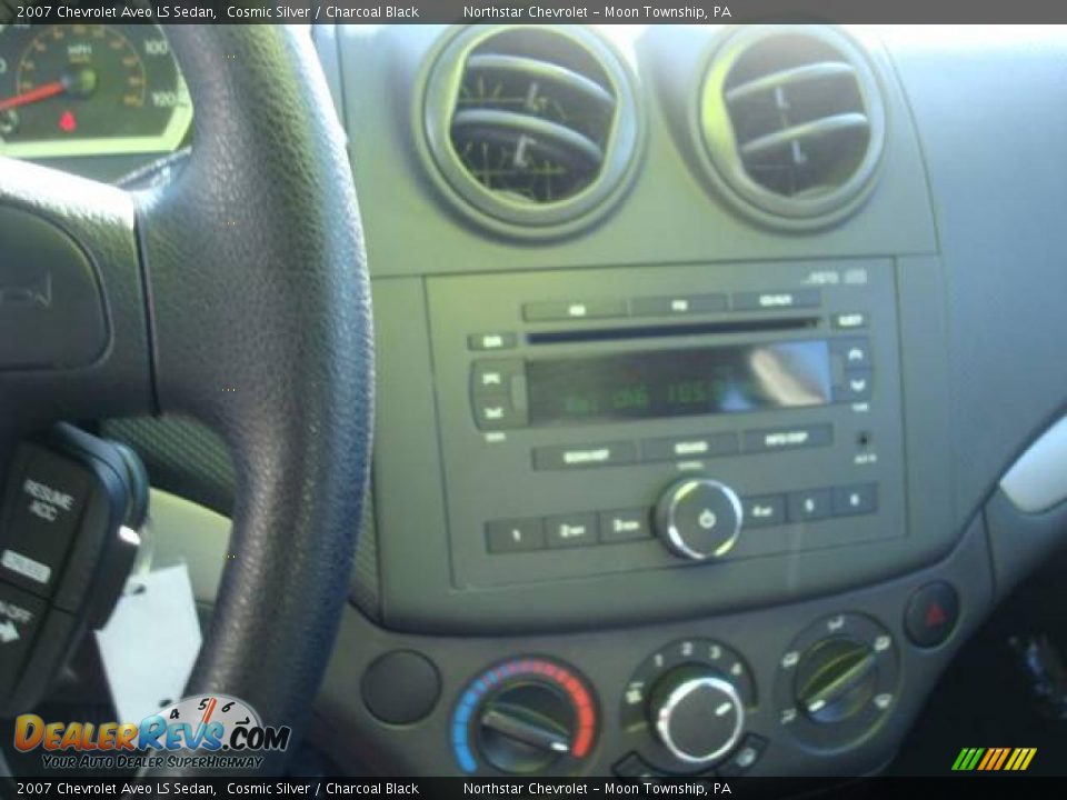 2007 Chevrolet Aveo LS Sedan Cosmic Silver / Charcoal Black Photo #18
