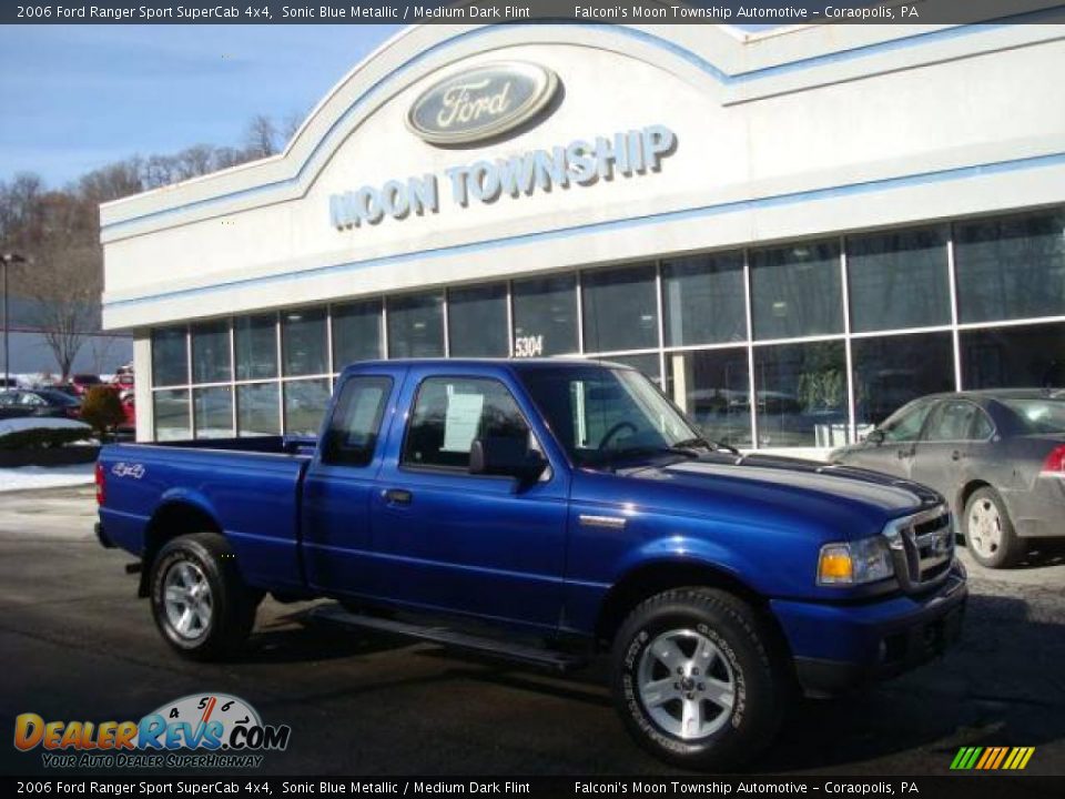 2006 Ford Ranger Sport SuperCab 4x4 Sonic Blue Metallic / Medium Dark Flint Photo #1