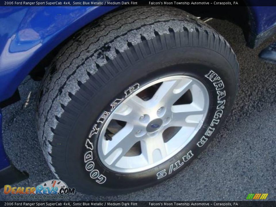 2006 Ford Ranger Sport SuperCab 4x4 Sonic Blue Metallic / Medium Dark Flint Photo #7