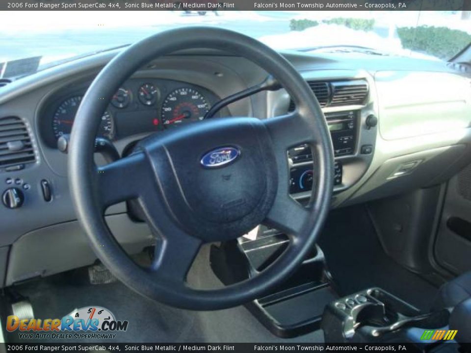 2006 Ford Ranger Sport SuperCab 4x4 Sonic Blue Metallic / Medium Dark Flint Photo #10