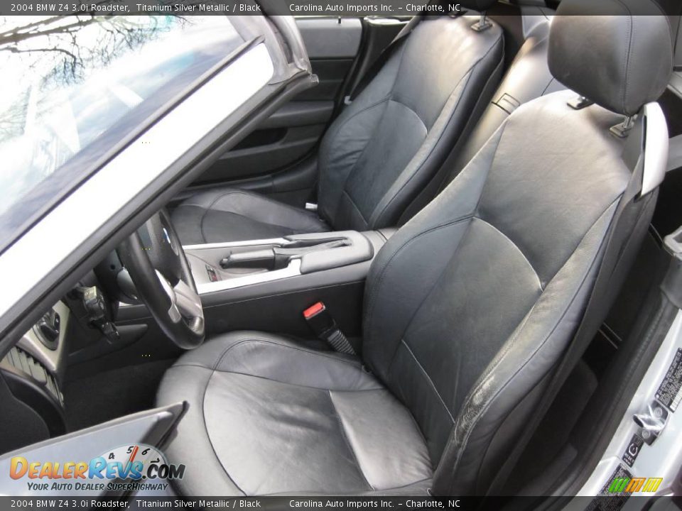 2004 BMW Z4 3.0i Roadster Titanium Silver Metallic / Black Photo #15