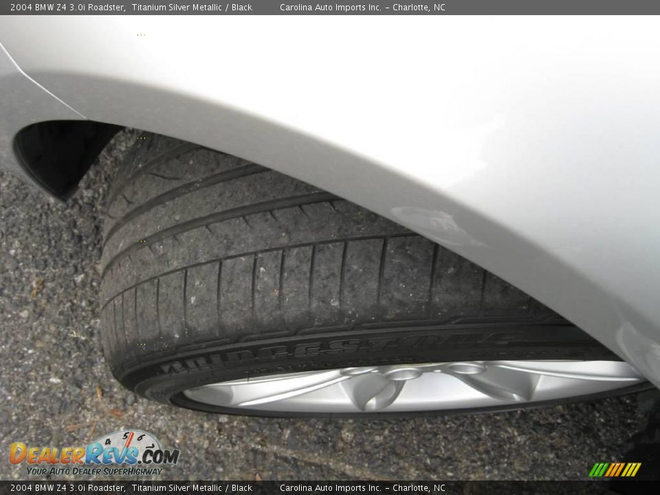 2004 BMW Z4 3.0i Roadster Titanium Silver Metallic / Black Photo #22
