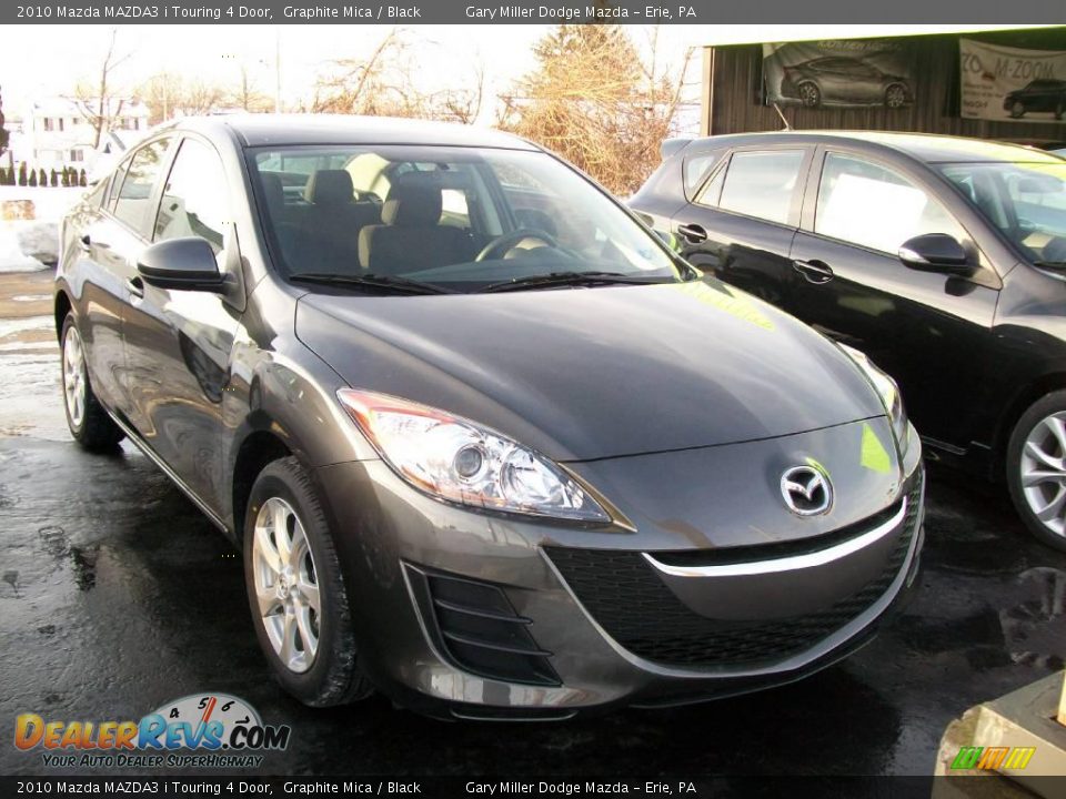 2010 Mazda MAZDA3 i Touring 4 Door Graphite Mica / Black Photo #8