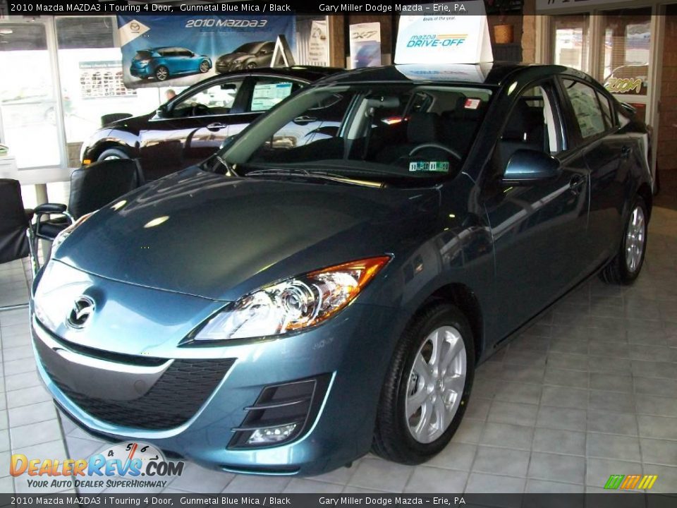 2010 Mazda MAZDA3 i Touring 4 Door Gunmetal Blue Mica / Black Photo #1