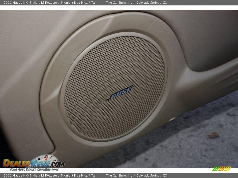 2001 Mazda MX-5 Miata LS Roadster Midnight Blue Mica / Tan Photo #11