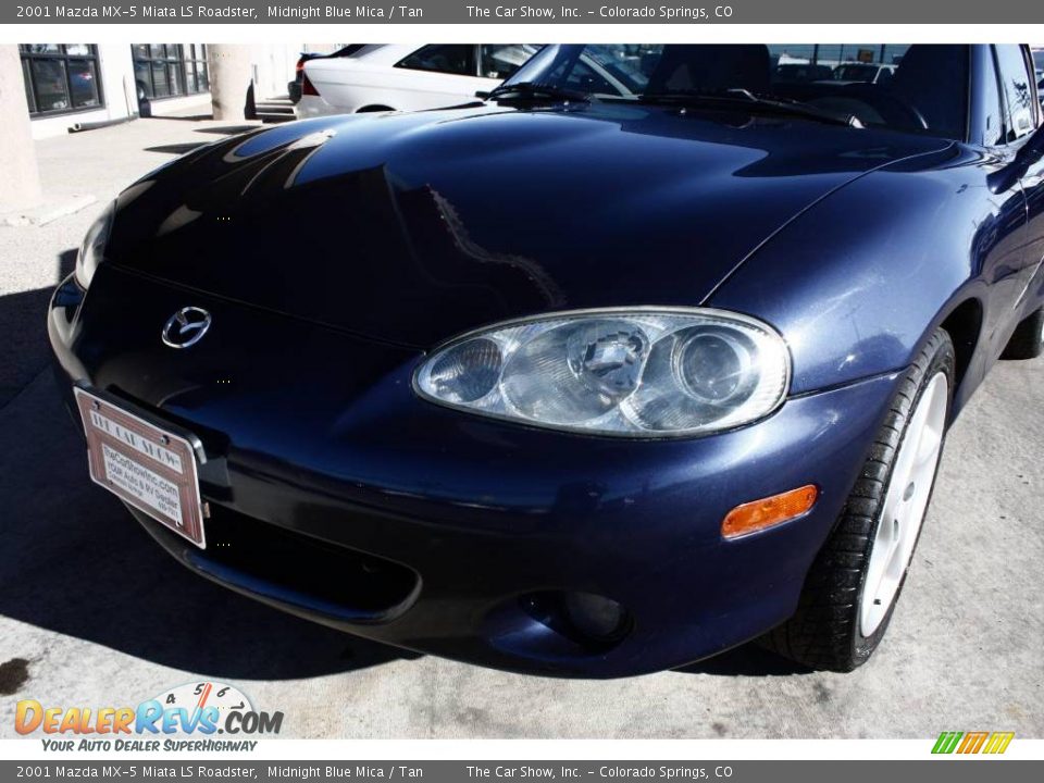 2001 Mazda MX-5 Miata LS Roadster Midnight Blue Mica / Tan Photo #17