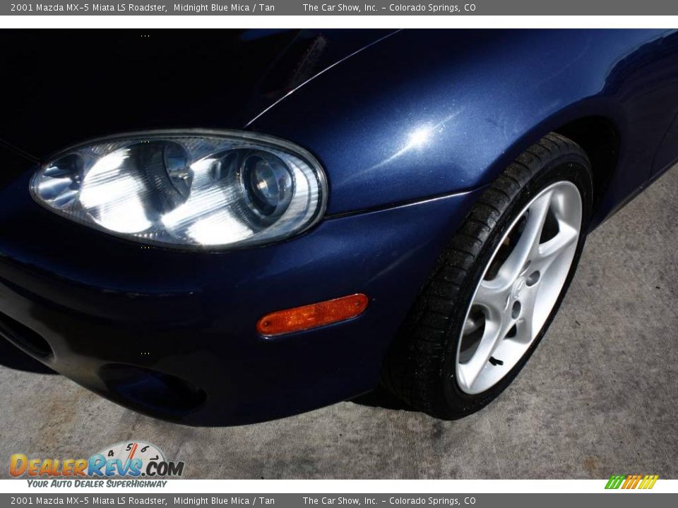 2001 Mazda MX-5 Miata LS Roadster Midnight Blue Mica / Tan Photo #22