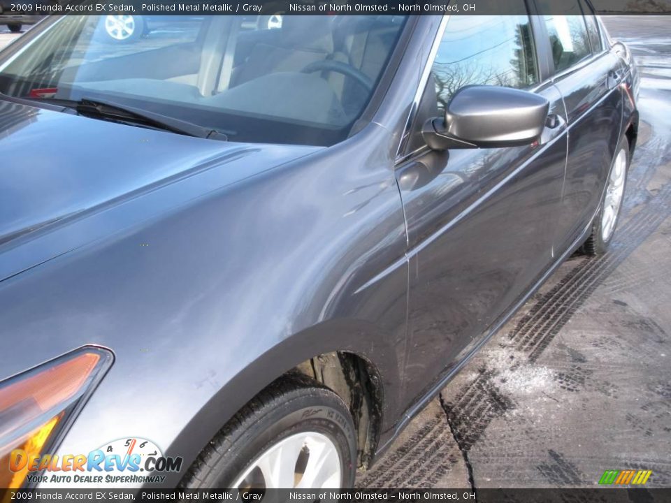 2009 Honda Accord EX Sedan Polished Metal Metallic / Gray Photo #8