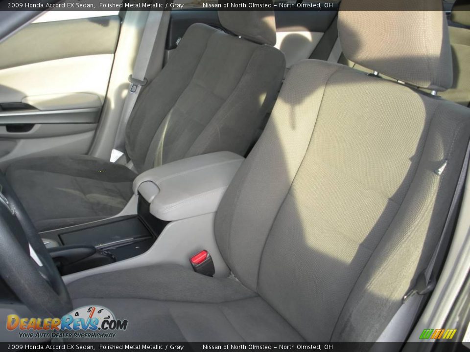 2009 Honda Accord EX Sedan Polished Metal Metallic / Gray Photo #12