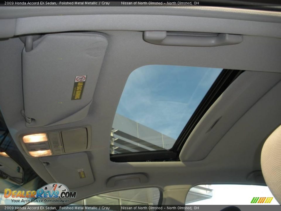 2009 Honda Accord EX Sedan Polished Metal Metallic / Gray Photo #13