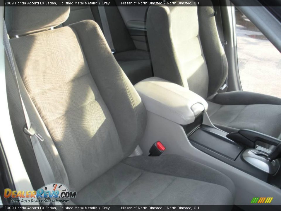 2009 Honda Accord EX Sedan Polished Metal Metallic / Gray Photo #16