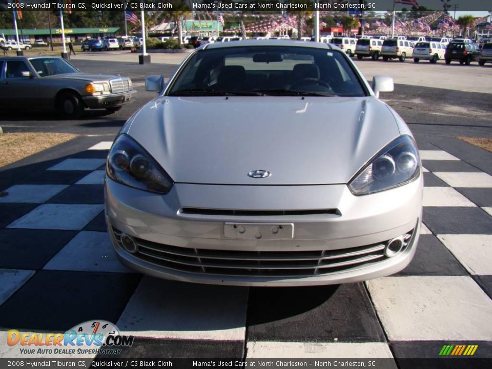 2008 Hyundai Tiburon GS Quicksilver / GS Black Cloth Photo #4