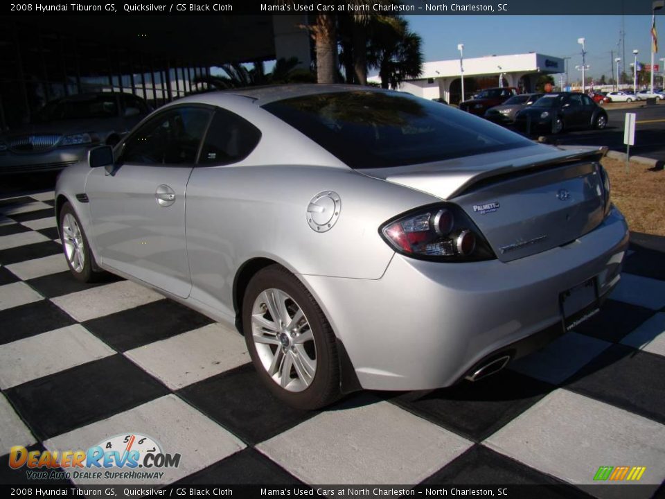 2008 Hyundai Tiburon GS Quicksilver / GS Black Cloth Photo #9