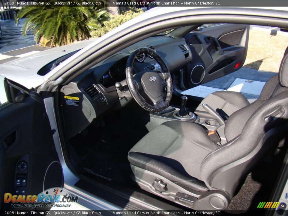 2008 Hyundai Tiburon GS Quicksilver / GS Black Cloth Photo #10