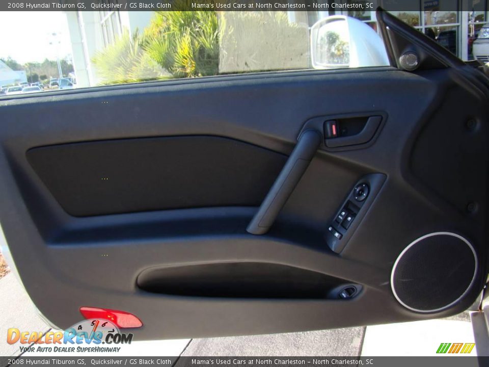 2008 Hyundai Tiburon GS Quicksilver / GS Black Cloth Photo #11