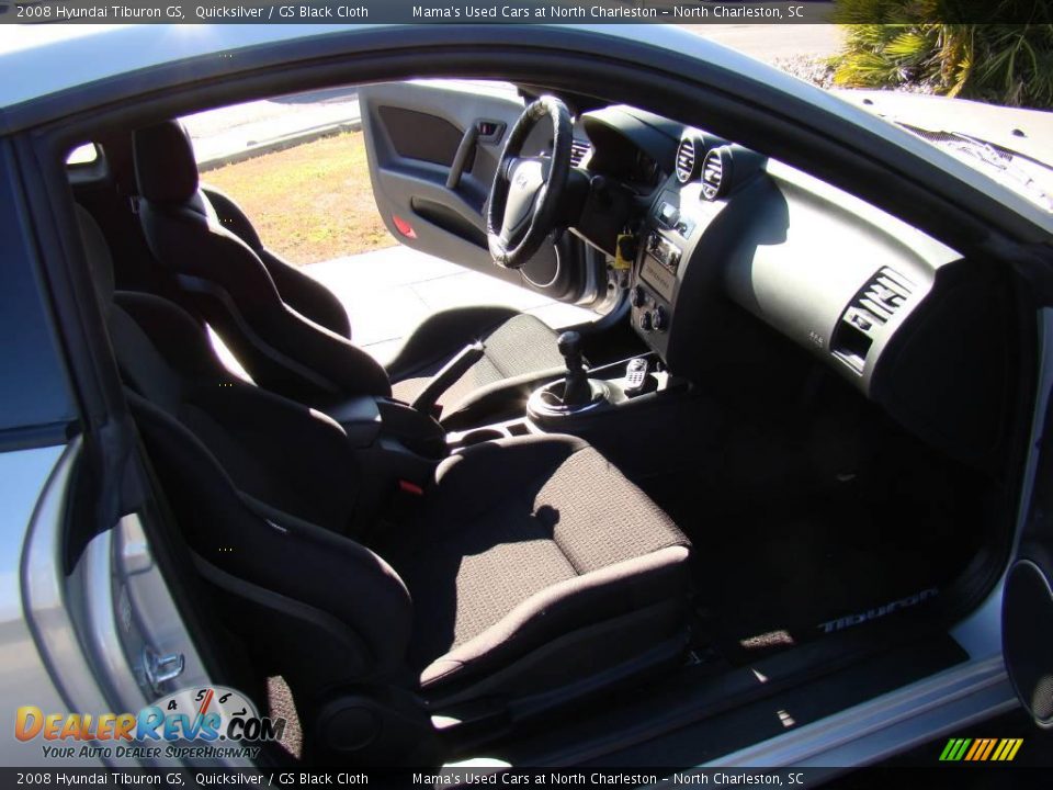 2008 Hyundai Tiburon GS Quicksilver / GS Black Cloth Photo #12